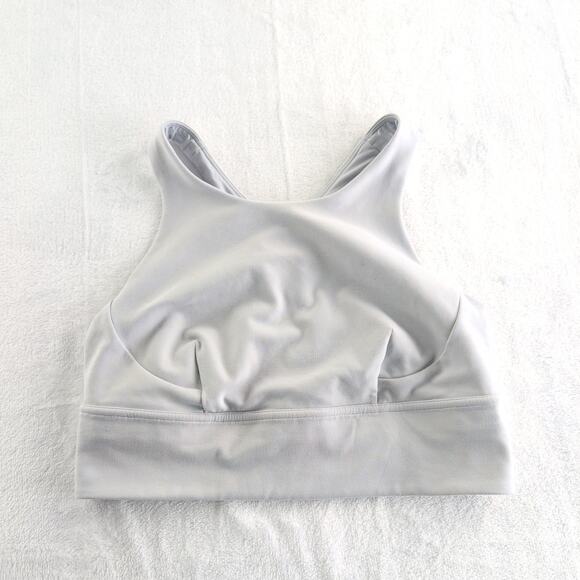 Lululemon Everluxe Wunder Long Line Spors Bra Size 10 LW2CYJS Light Grey - Picture 1 of 8